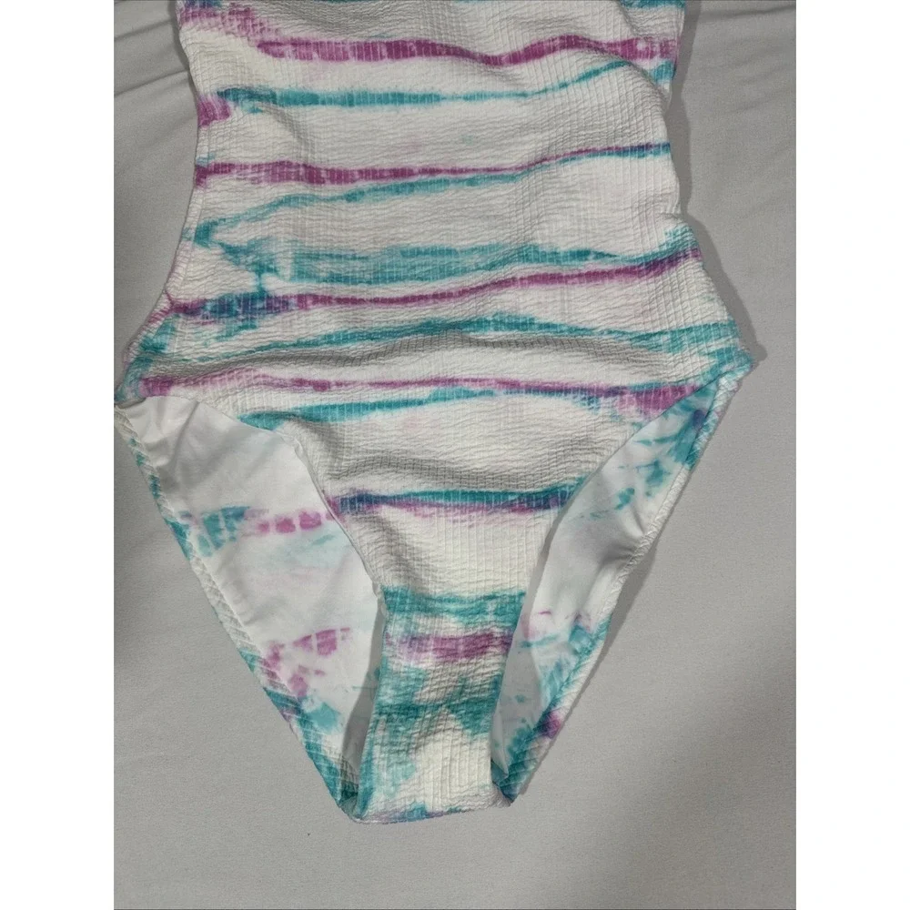 NWD BECCA [ Small ] Iconic Violet Pucker Rib OneShoulder One Piece Swimsuit 7024